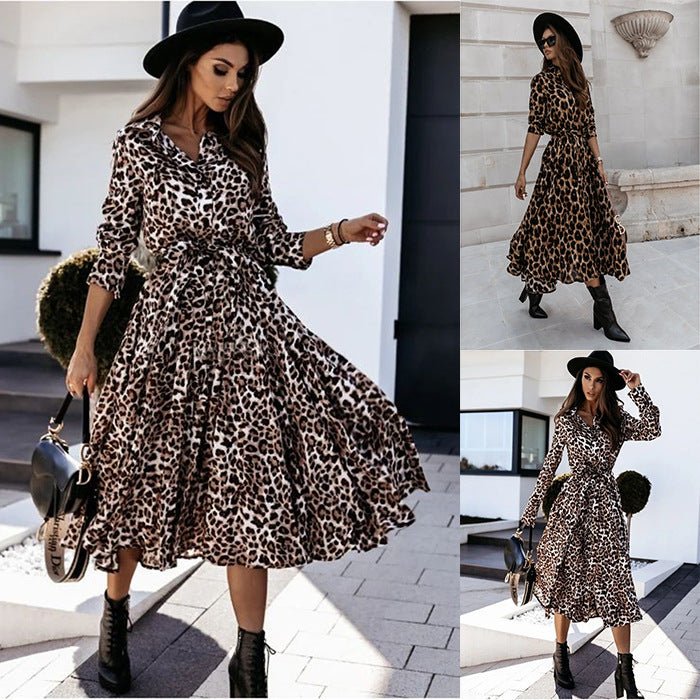 Leopard Dresses | Long Sleeve Leopard Dress