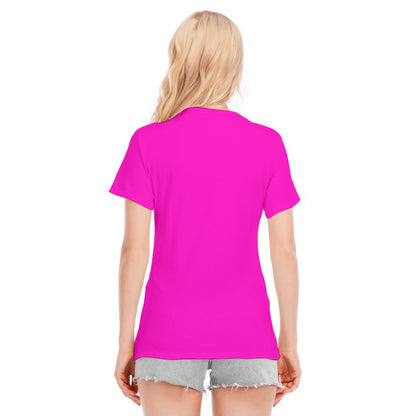 TGC FASHION Cotton Collection | Hot Pink Aesthetic Cotton T-shirt