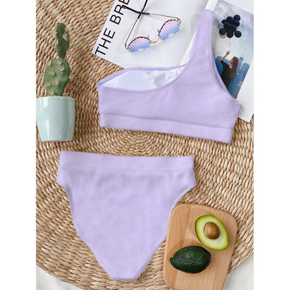 2023 Fashion Trends | TGC FASHION Lilac Lavender One Shoulder Bikini