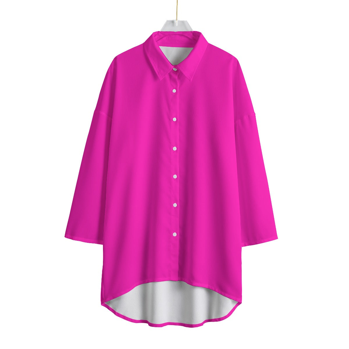 TGC FASHION Hot Pink Chiffon Shirt