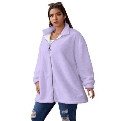 2023 Fashion Trends | TGC FASHION Lilac Lavender Fleece Coat