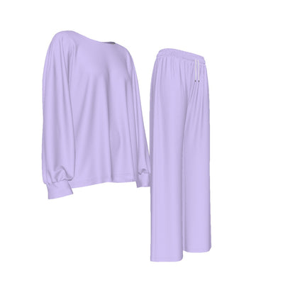 2023 Fashion Trends | TGC FASHION Sweatshirt Top Wide-Leg Pants Suit