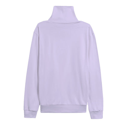 2023 Fashion Trends | TGC FASHION Lilac Lavender Turtleneck Knitted Fleece Sweater