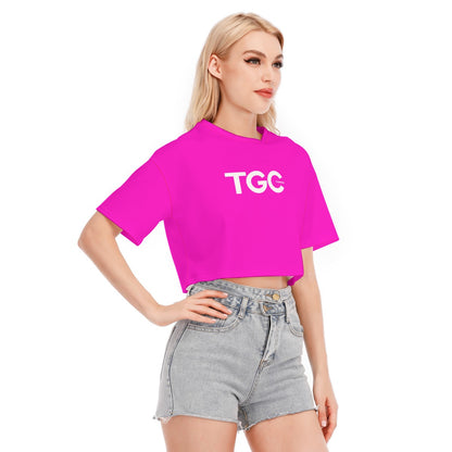 TGC FASHION Cotton Collection | Hot Pink Aesthetic Crop Top