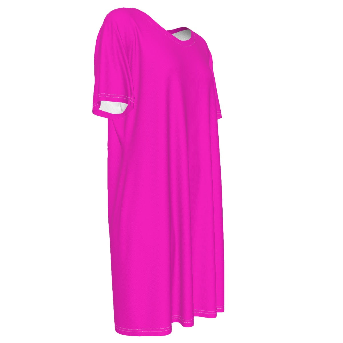 TGC FASHION Cotton Collection | Hot Pink Aesthetic Cotton Long Dress