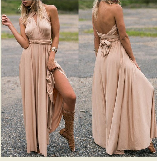 Elegant Dresses |  Backless Bandage Maxi Dress