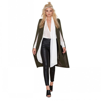 Fall Outfits | Casual Outfits Cape Coat without Buckle Shawl Windbreaker
