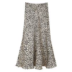 Classic Leopard Satin Skirt