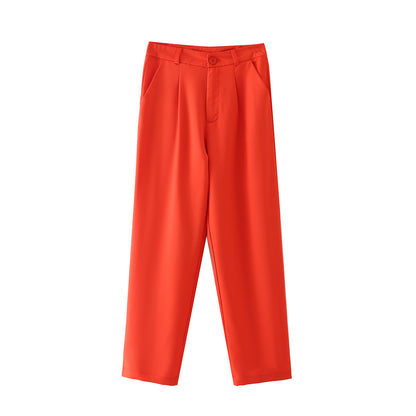 Red Outfits | Wide-Leg Trousers