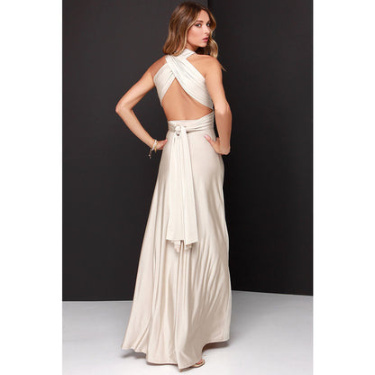 Elegant Dresses |  Backless Bandage Maxi Dress