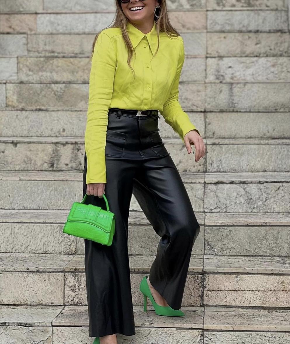 Neon yellow hotsell top outfit