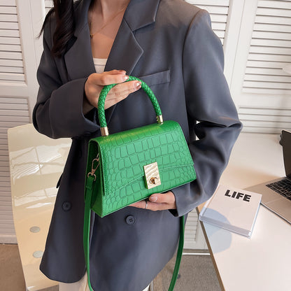 Buy Classic Fashions Women's Croco PU Leather handbag with two types of  adjustable handle one top & handle (97.3% comfortable, green) at