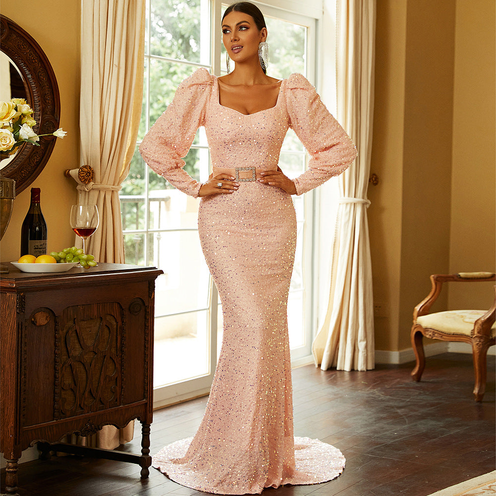 Elegant Dresses | Conservative Glitter Aesthetic Dress