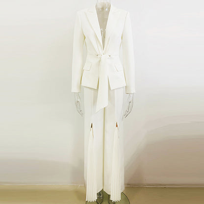 2023 Fashion Trends | Luxury Winter White Blazer Outfit 2-piece Set TGC FASHION 2023 Fashion Trends | Luxury Winter White Blazer Outfit 2-piece Set TGC FASHION