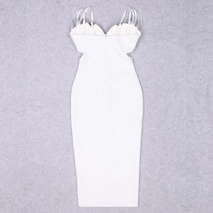 Mermaidcore Outfits | Classic Mermaid Shell Bra Cut Out Pencil Dress