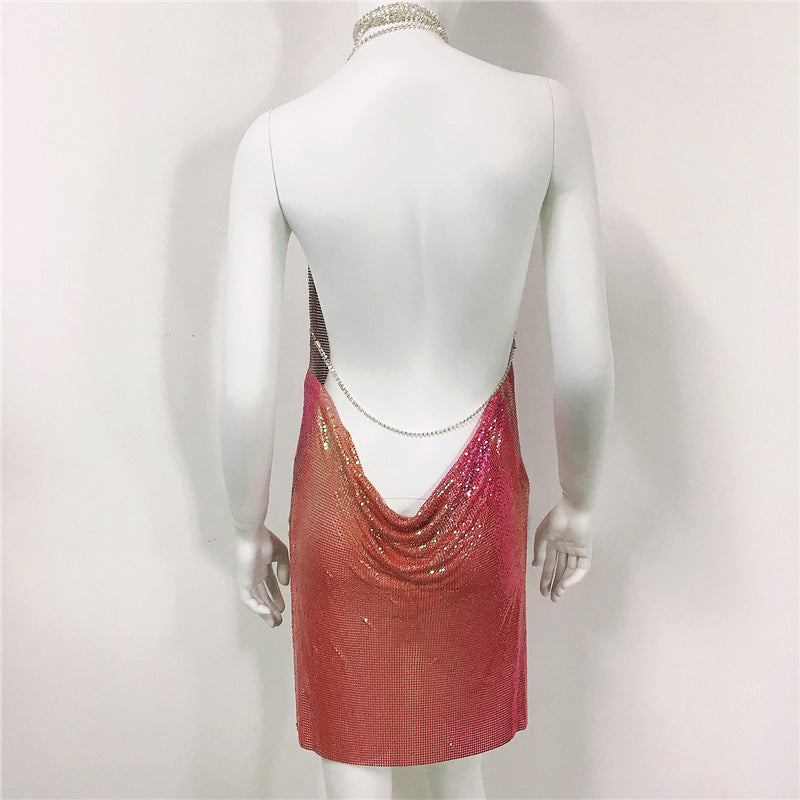 Rhinestone Dresses | Backless Rhinestone Mini Dress TGC FASHION Rhinestone Dresses | Backless Rhinestone Mini Dress TGC FASHION