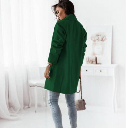 2022 Capsule Wardrobe | Emerald Green Blazer Coat