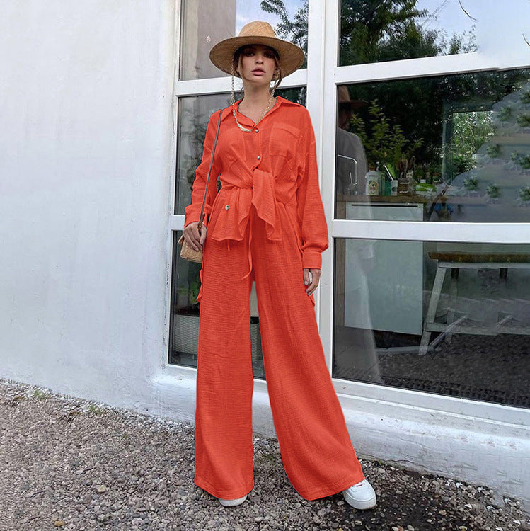 Summer Outfits 2022 | Cotton Wide Leg Outfit 2-piece Set