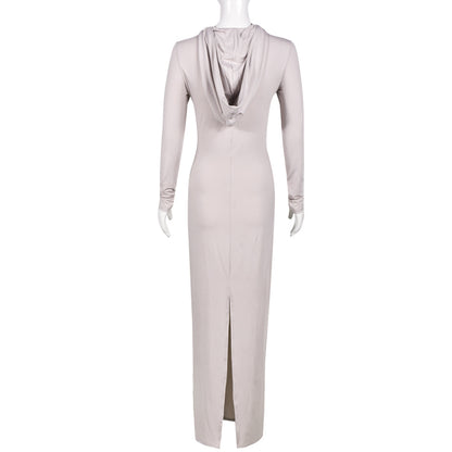 Summer Outfits | High Elastic Elegant Slim Hooded Dress