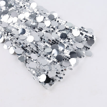 2023 Fashion Trends | Square Silver Sequined Short Dress