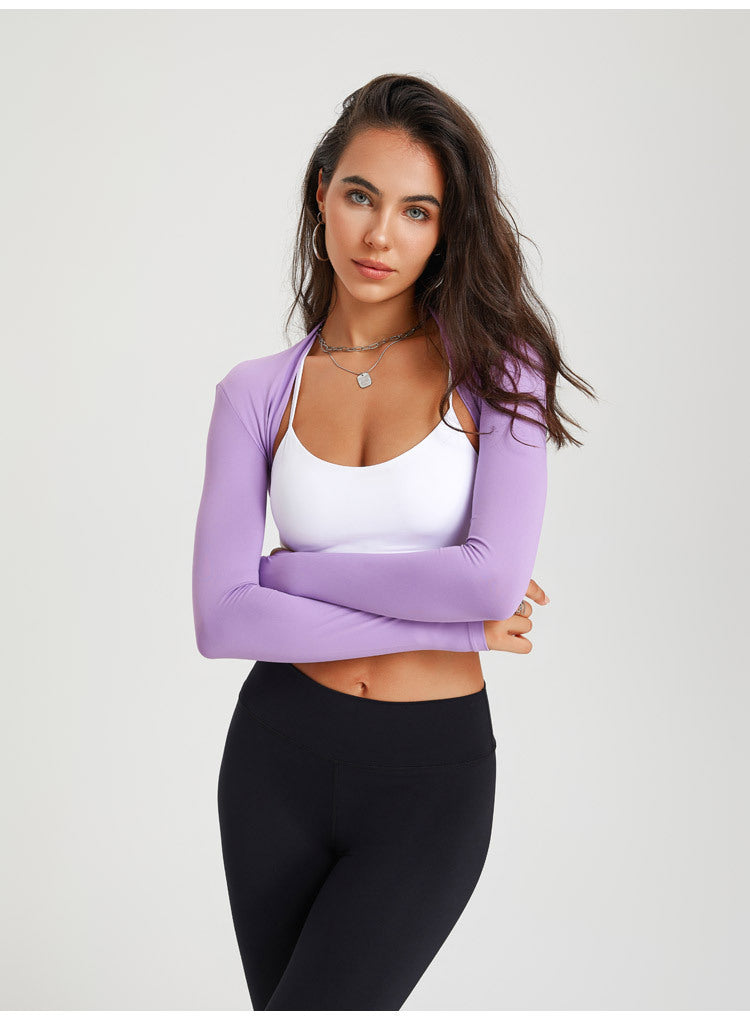 2023 Activewear Fashion Trends | Lilac Lavender Gym Shawl