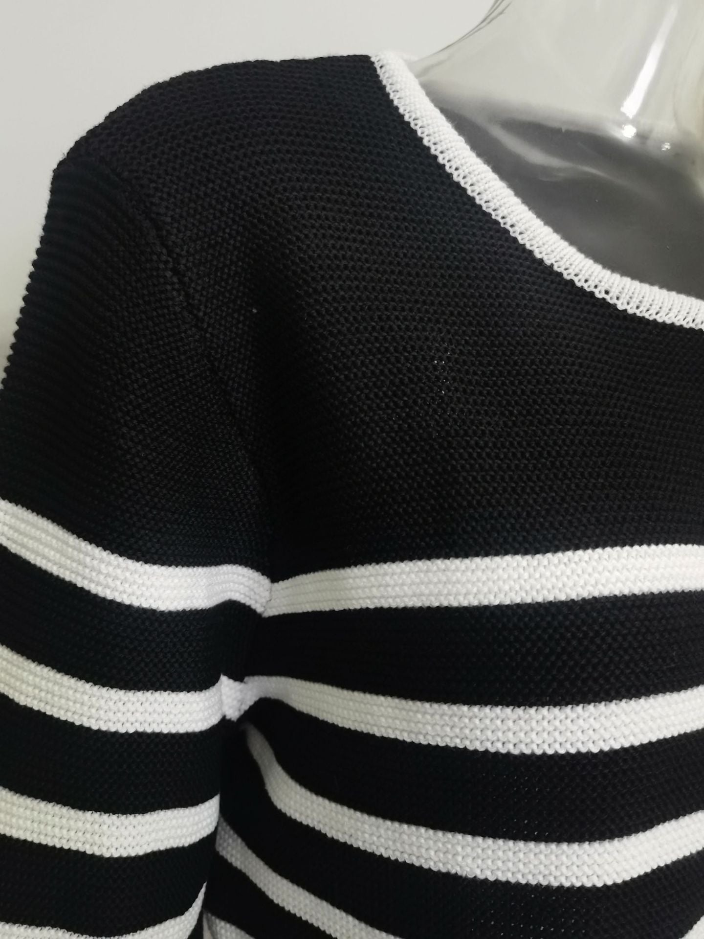 Fall 2023 fashion trends | Black and White Striped Cardigan