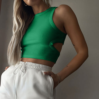 Chic Outfits | Chic Cut Out Crop Top