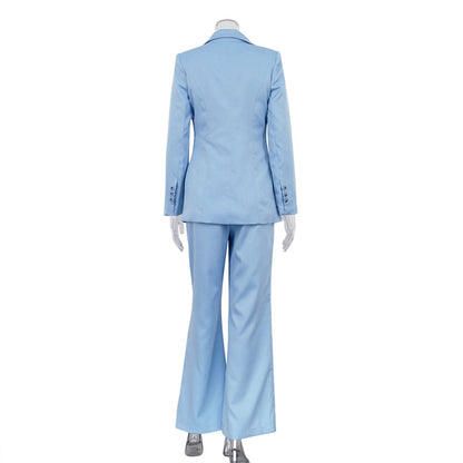 Fall Outfits | Blazer Wide Leg Trousers Outfit 2-piece Set