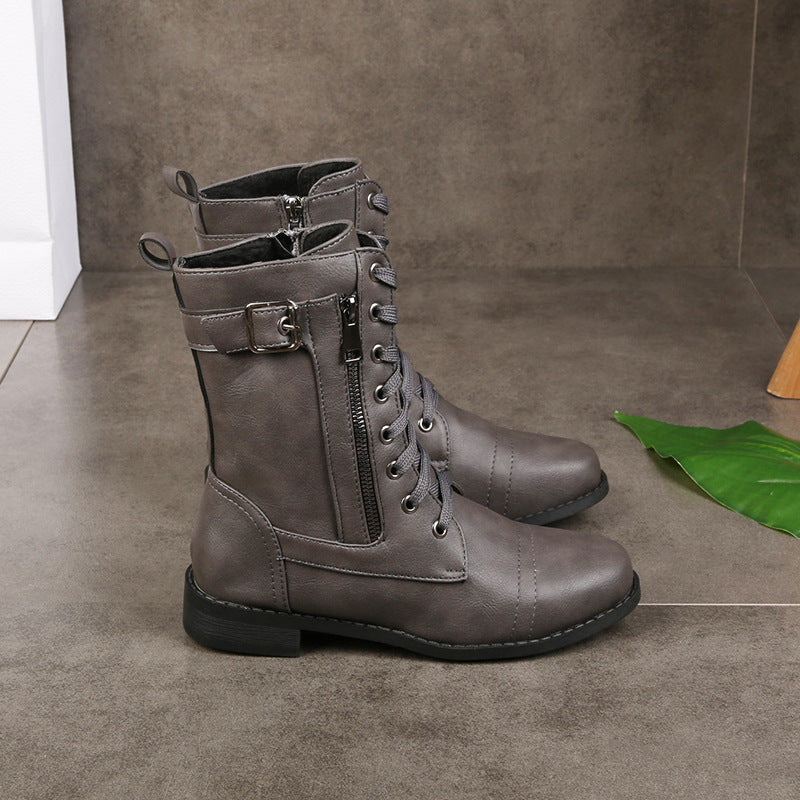 Combat Boots | Combat Aesthetic High Ankle Boots