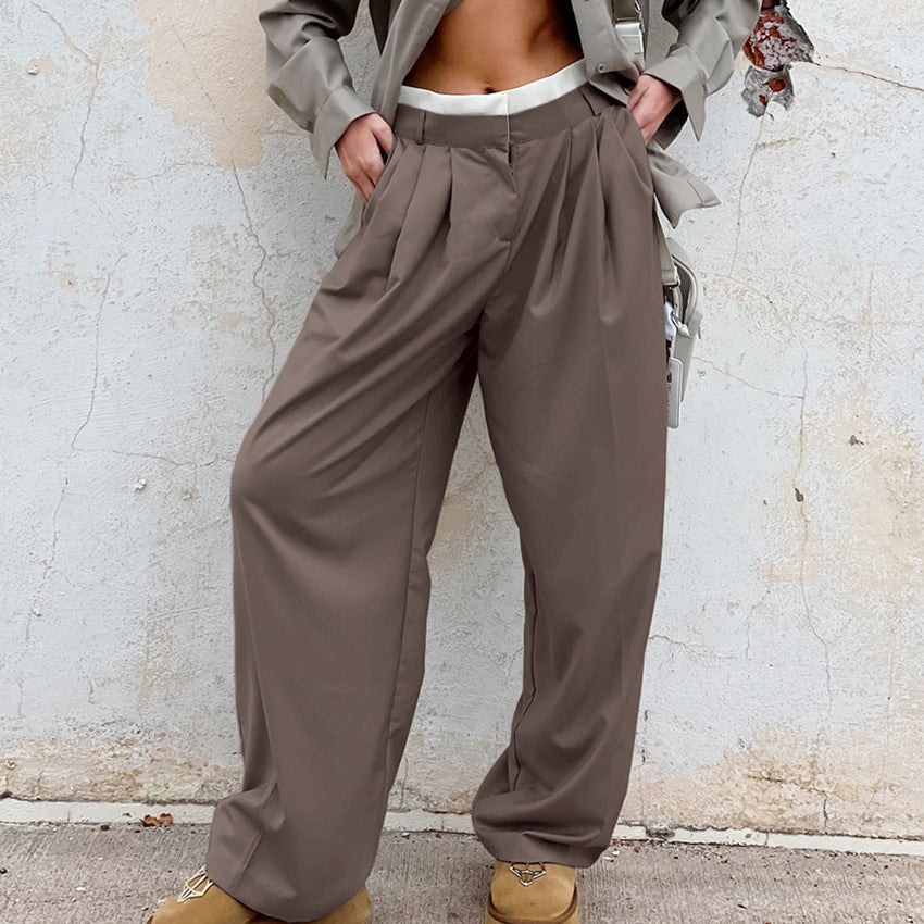 Winter Outfits 2023  Brown Aesthetic Cargo Pants Wide Leg Pants