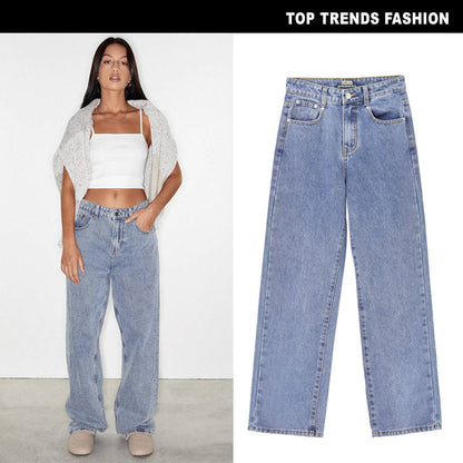 Summer Outfits | Classic Chic Cotton Wide Leg Jeans