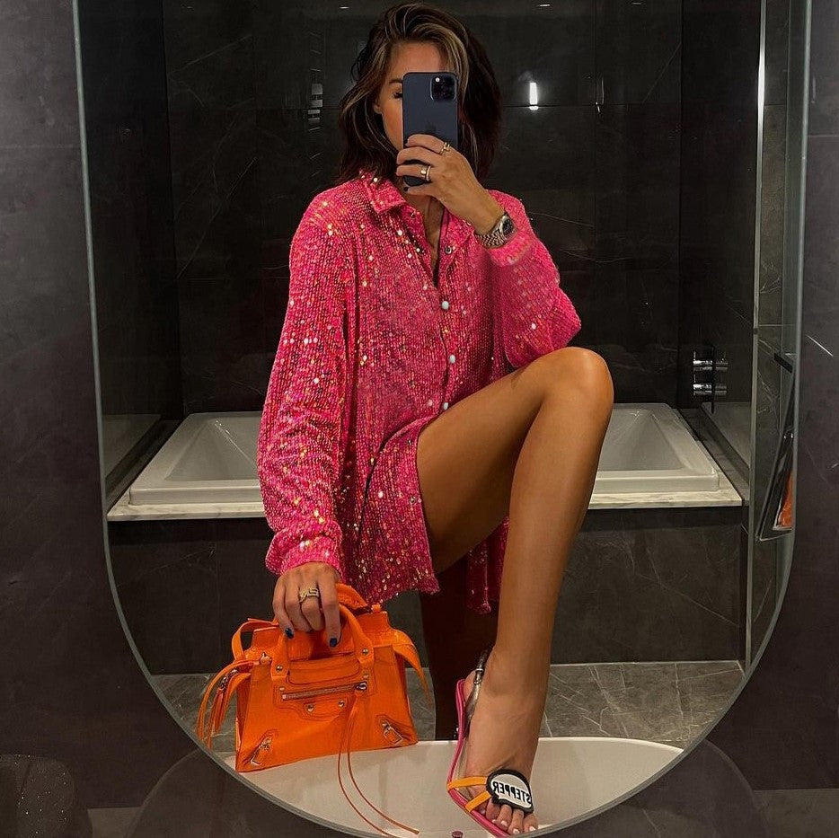 Euphoria Outfits | Glitter Shirt Outfit M / Green Pants Euphoria Outfits | Glitter Shirt Outfit M / Green Pants