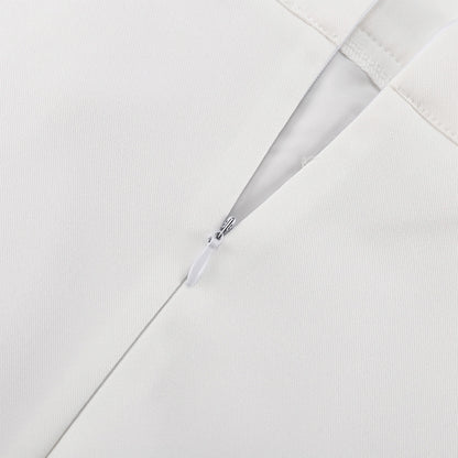 Capsule Wardrobe | Elegant White Minimalist Maxi Skirt