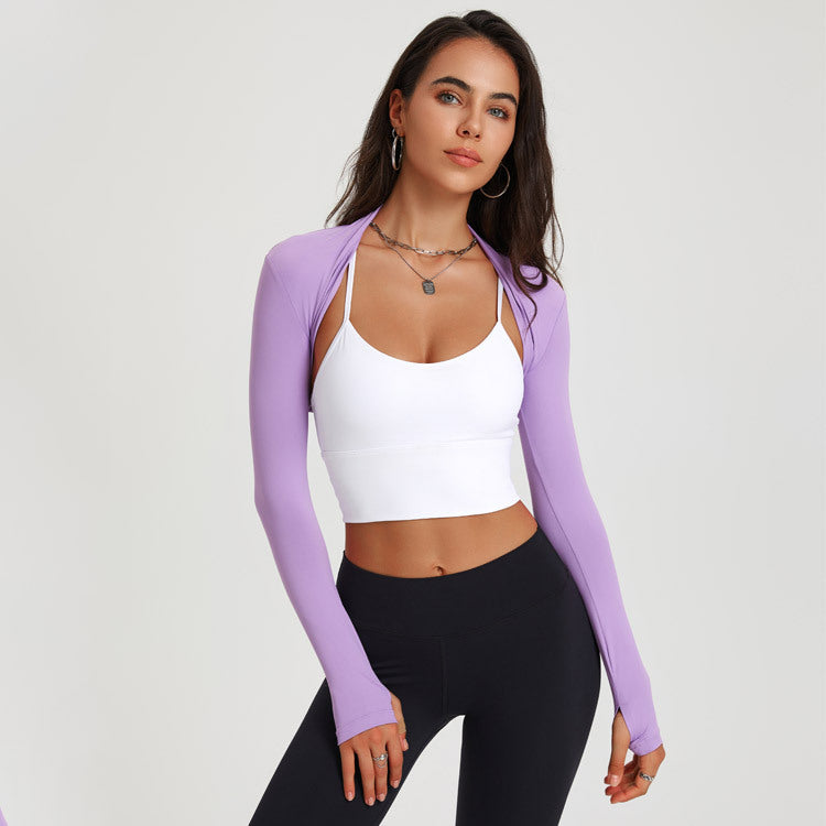 2023 Activewear Fashion Trends | Lilac Lavender Gym Shawl