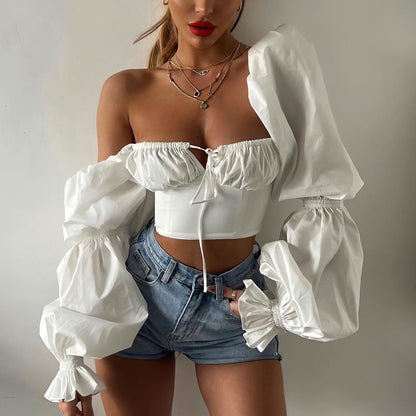 French Puff Crop Top