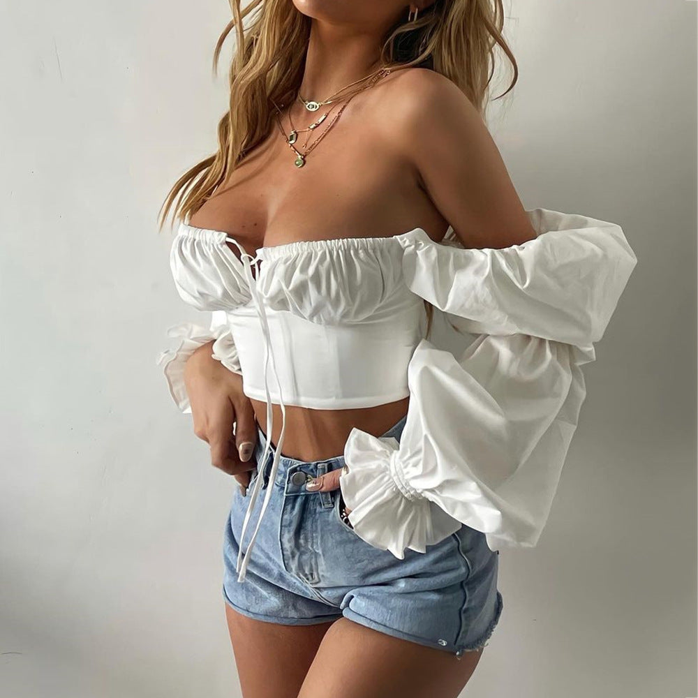 French Puff Crop Top