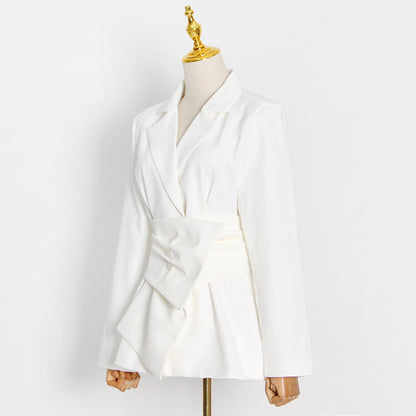 Blazer Outfits | Elegant White Kimono Blazer