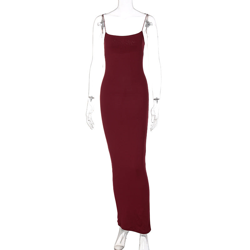 Summer Dresses | Minimalist Slim Maxi Dress.