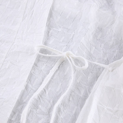Summer Shorts 2023 | Elegant Kimono Lantern Sleeve Shirt Shorts Outfit 2-piece Set