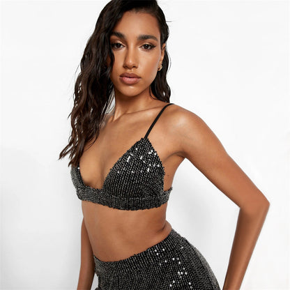 NYE Outfits | Glitter Aesthetic Euphoria Outfits 3-piece Set add each separately