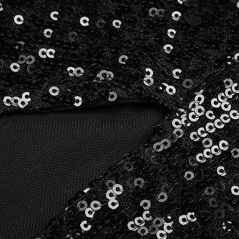 Prom Dresses | Black Tube Top Slit Maxi Skirt