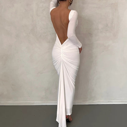 Chic Outfits | Midnights Elegant Backless Dress