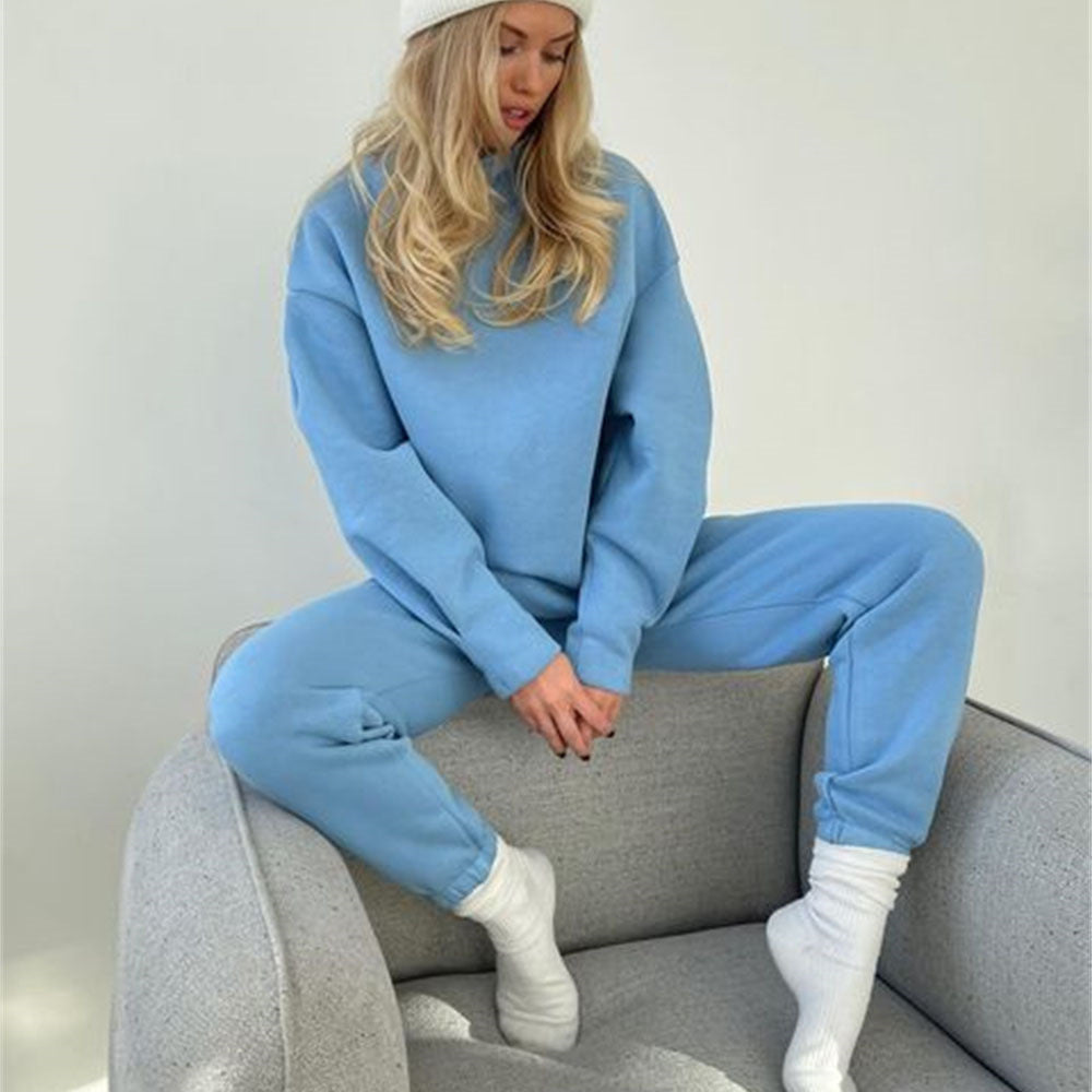 Winter Outfits  Turtleneck Sweater Pants Outfit 2-piece Set – TGC