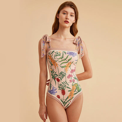 Summer Outfits | Conservative One Piece Swimsuit Shorts Vintage Aesthetic Spring Outfit 2 piece set