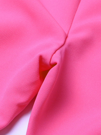 Summer Outfits | Hot Pink 3D Flower Wide Leg Pants