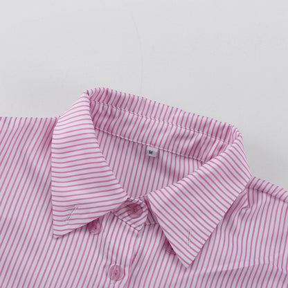 Capsule Wardrobe 2023 | Pink Summer Work Cotton Outfit 2-piece Set