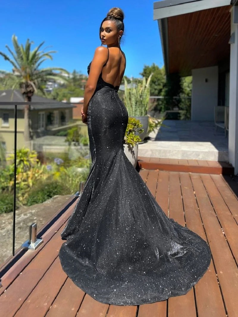New Years Eve Gowns Sexy Formal Solid Backless Spaghetti Strap Evening Dress Dresses(Silver Gray/S) New Years Eve Gowns Sexy Formal Solid Backless Spaghetti Strap Evening Dress Dresses(Silver Gray/S)