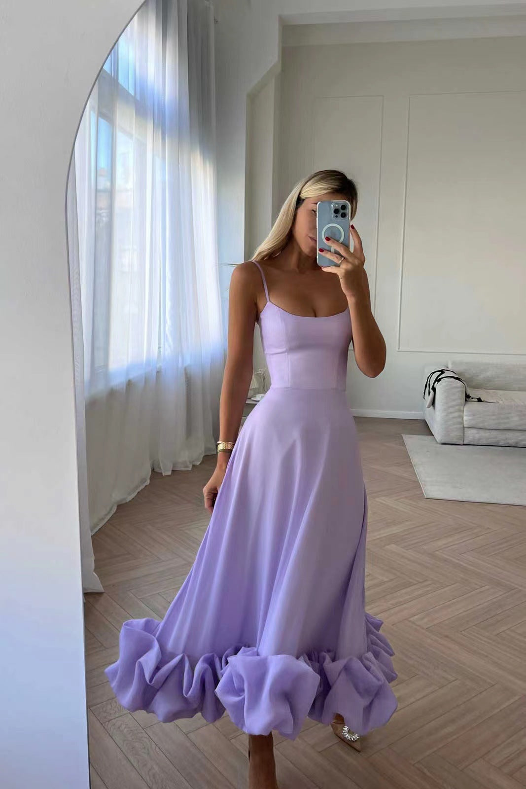 2023 fashion trends, lilac lavender dress, summer dress