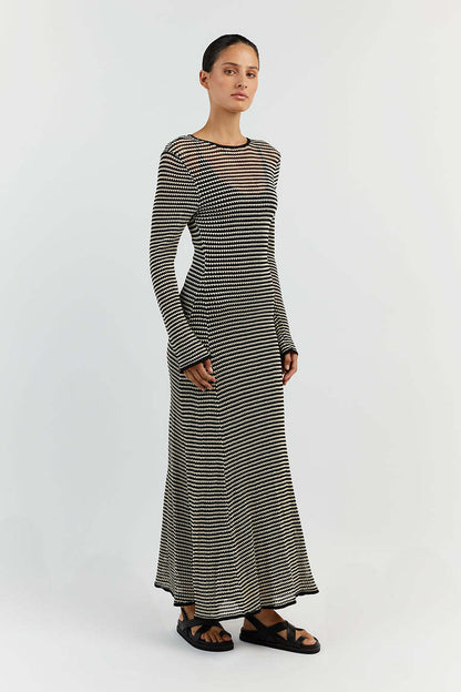 Summer Dresses 2023 | Striped See Through Beach Dress,