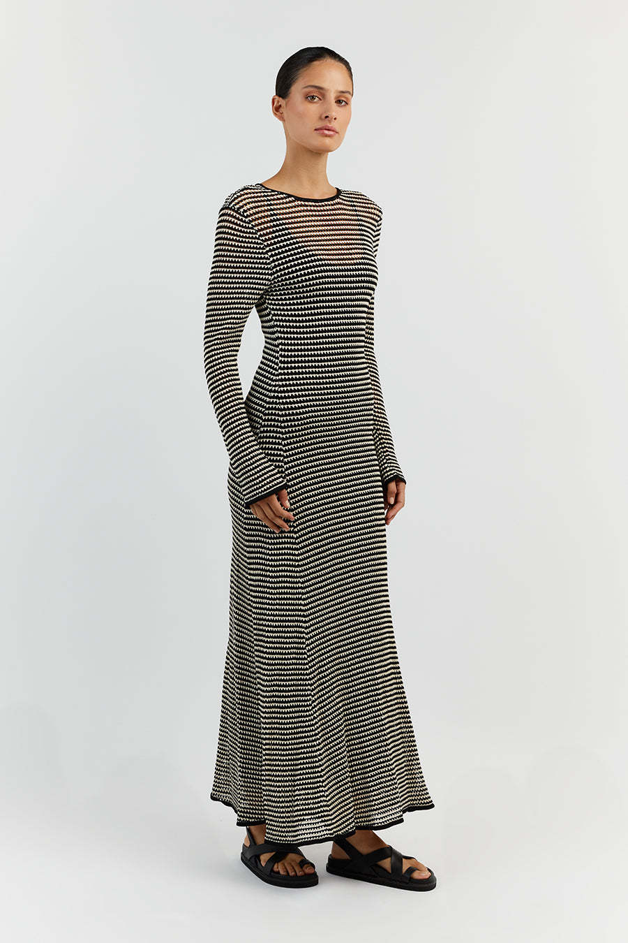 Summer Dresses 2024 | Spring Striped See Through Beach Dress